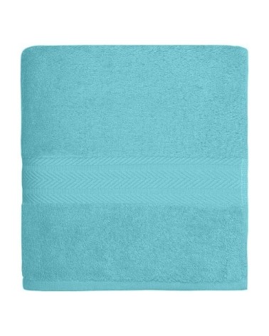 Serviette de toilette 550 gr/m²  bleu turquoise 50x100 cm