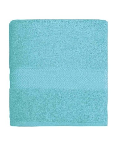 Drap de bain 550gr/m²  bleu turquoise 70x140 cm