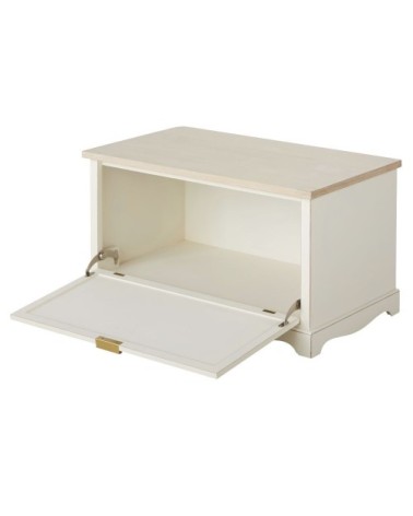 Malle blanche et marron