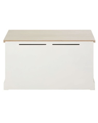 Malle blanche et marron