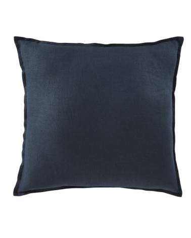 Coussin en lin lavé gris anthracite 60x60
