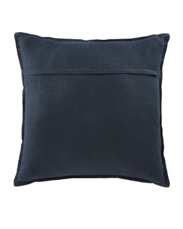 Coussin en lin lavé gris anthracite 60x60