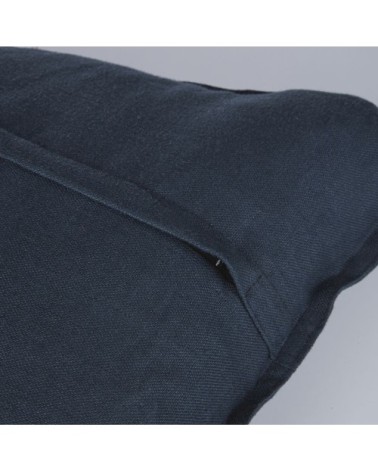 Coussin en lin lavé gris anthracite 60x60