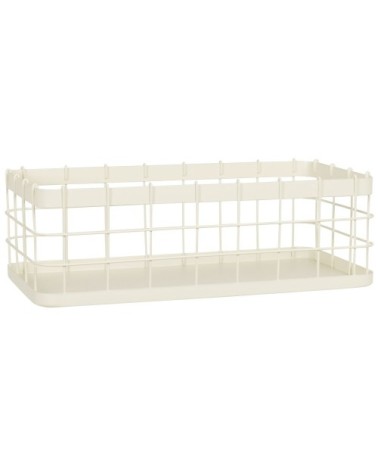 Rangement de cuisine en métal crème