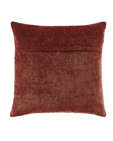 Coussin en velours de polyester recyclé effet vieilli 60x60