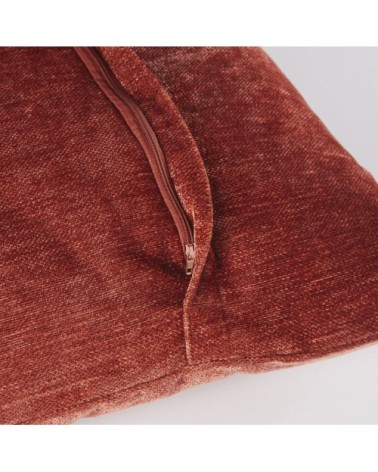 Coussin en velours de polyester recyclé effet vieilli 60x60