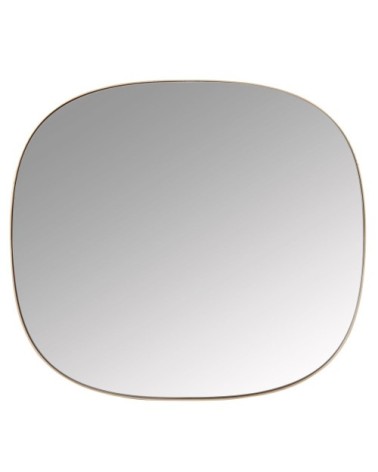 Miroir en métal doré 47x52