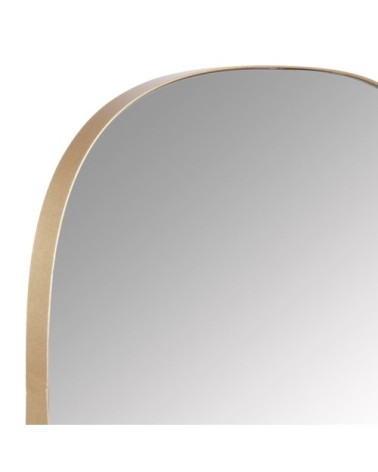 Miroir en métal doré 47x52