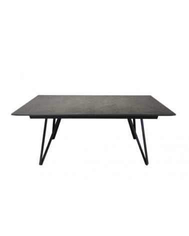 Table extensible 180 à 230 cm gris anthracite en céramique