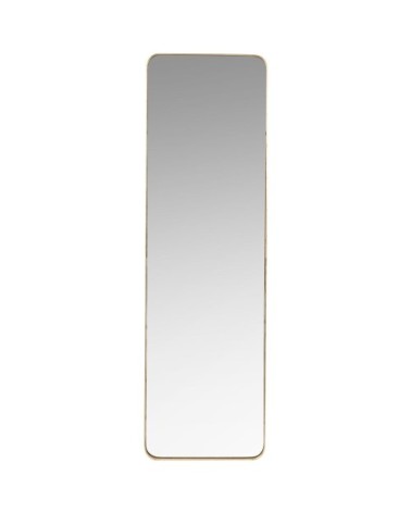Miroir en métal doré mat 39x129