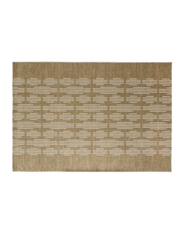 Tapis tissé jacquard en polypropylène beige et écru 140x200, OEKO-TEX®