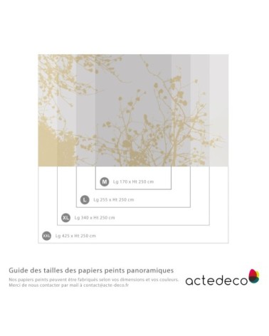 Papier peint panoramique abstract branch 05 255 x 250