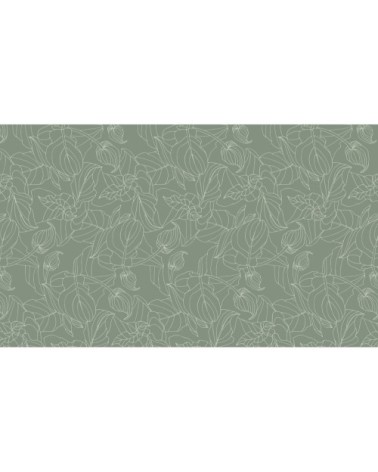 Papier peint panoramique feuillages 425 x 250  vert clair