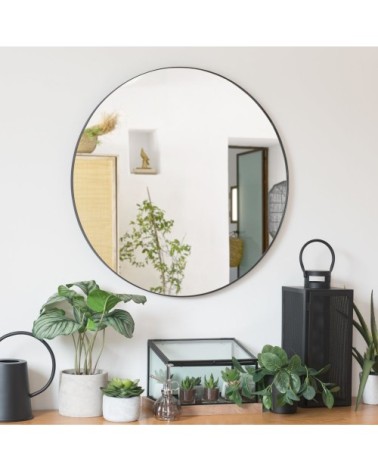 Miroir en métal noir D90