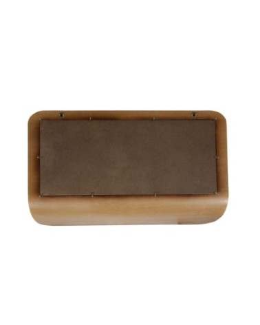 Miroir plaqué noyer 72 x 45 cm avec tablette