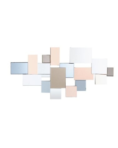 Miroirs en verre fumé et cuivré 140x71