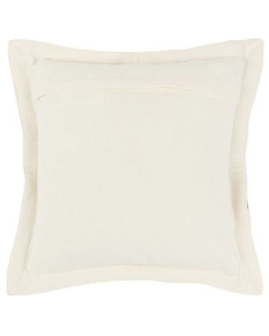 Housse de coussin en coton et lin écrus 40x40
