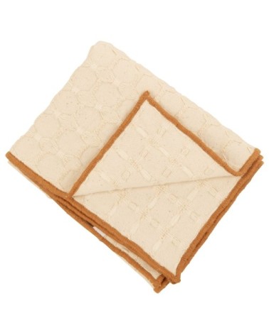 Serviettes de table en coton tissé écru 30x50 (x3)