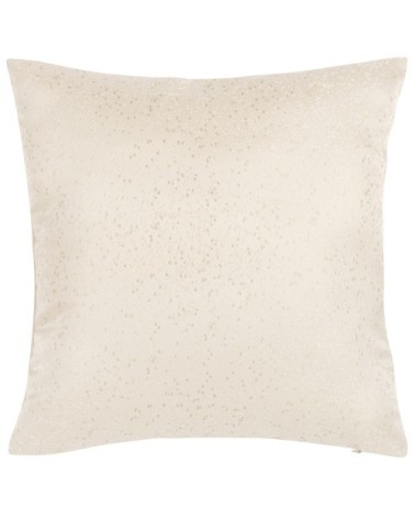 Housse de coussin tissée jacquard blanc crème 40x40