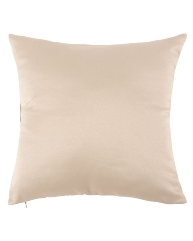 Housse de coussin en polyester recyclé tissé taupe 40x40
