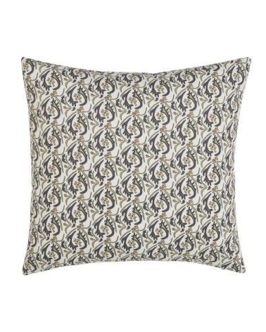 Coussin en coton imprimé multicolore 45x45