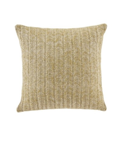 Coussin imprimé oiseau beige 45x45