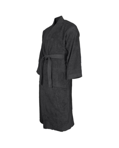 Peignoir col kimono en coton  Anthracite XXL