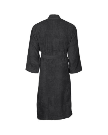 Peignoir col kimono en coton  Anthracite XXL