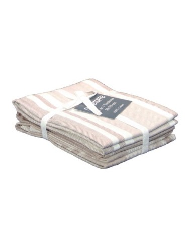 Lot de 3 torchons de cuisine coton lin 70 x 50