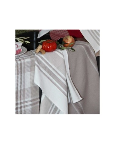 Lot de 3 torchons de cuisine coton lin 70 x 50