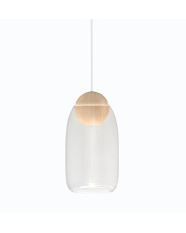 LIUKU BASE BALL - Suspension en bois et verre transparent