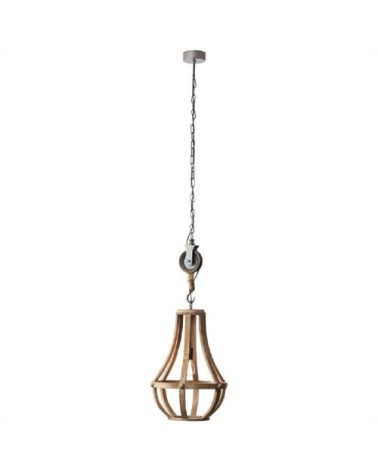 Suspension métal et bois D43cm