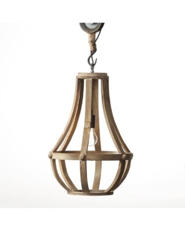 Suspension métal et bois D43cm