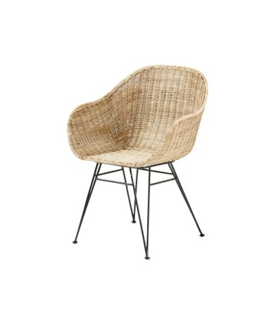 Fauteuil en rotin tressé