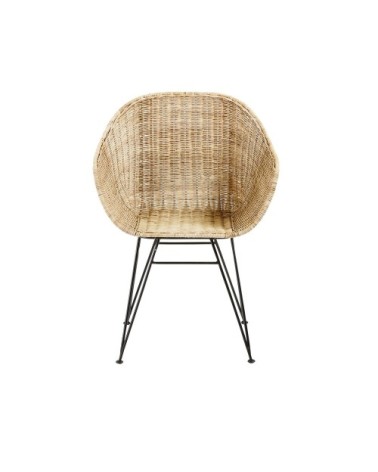 Fauteuil en rotin tressé