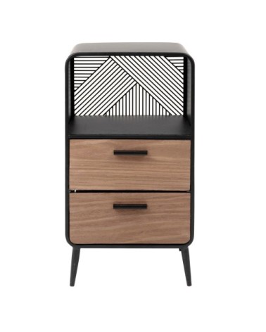 Petit meuble de rangement 1 niche 2 tiroirs