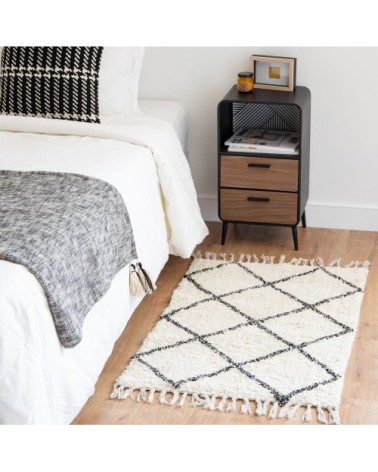 Petit meuble de rangement 1 niche 2 tiroirs