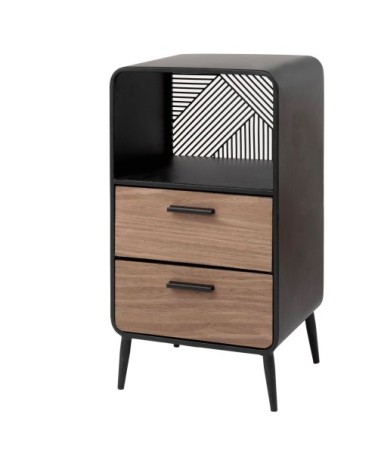 Petit meuble de rangement 1 niche 2 tiroirs