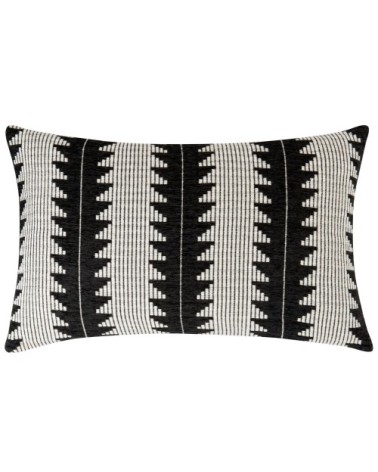 Coussin noir et blanc à motifs 40x60