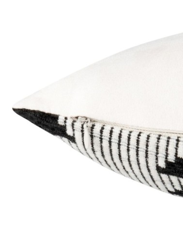 Coussin noir et blanc à motifs 40x60