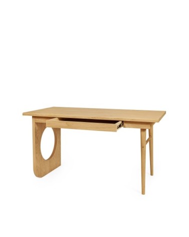 Bureau design en bois 1 tiroir bois clair