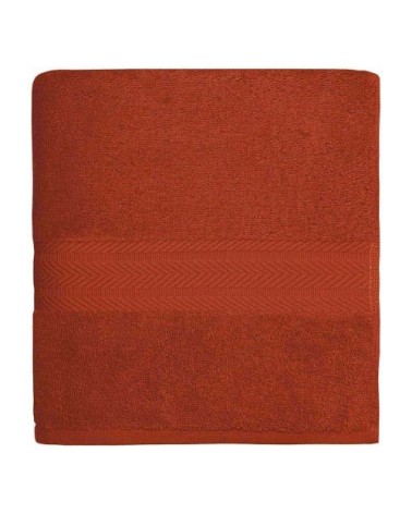 Drap de bain 550gr/m²  terracota 70x140 cm