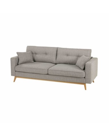 Canapé style scandinave 3 places gris clair