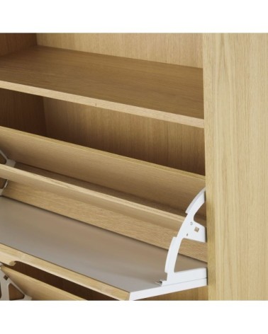 Meuble à chaussures 2 casiers blanc