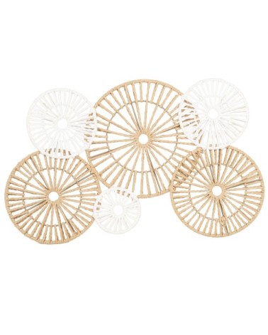 Déco murale marron et blanche 54x34