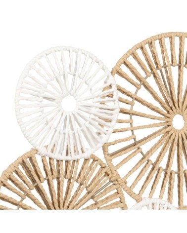 Déco murale marron et blanche 54x34