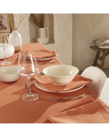 Nappe unie en polylin tangerine 160 x 240
