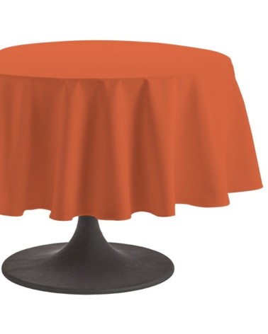 Nappe en coton traitee teflon mandarine 235x235