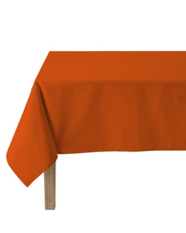 Nappe unie en polylin tangerine 180 x 180