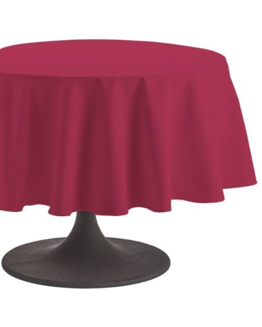Nappe en coton traitee teflon griotte 180x180